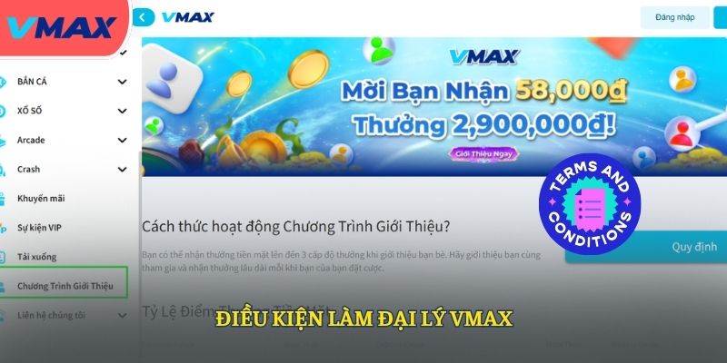 Điều kiện làm đại lý VMAX